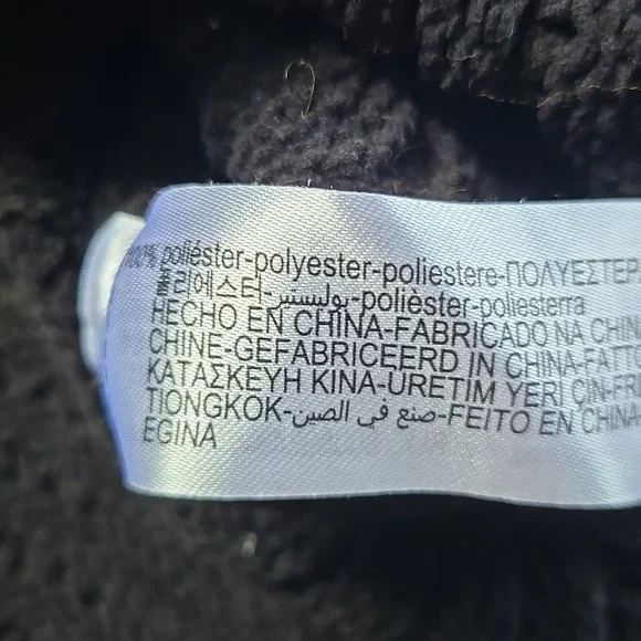 Zara Black Textured Wave Knit Cropped Turtleneck Sweater - Picture 5 of 5